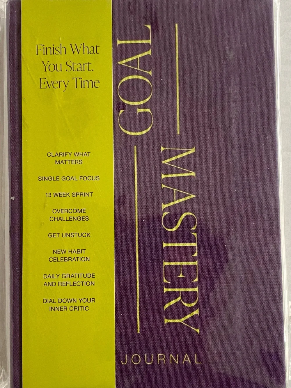 Goal Mastery 90-Day Habit Tracker Self-Help Journal - Purple